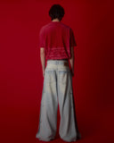 Shrapnel Boxy T-Shirt — Washed Red
