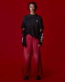 Deadletter Zip-Off Layered Longsleeve — Faded Black