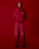Drape Heavy Brushed Hooded Parka 600GSM — Red