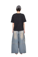 Thorns Cap — Washed Grey (Black Embroidery)