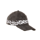 Thorns Cap — Washed Grey (White Embroidery)