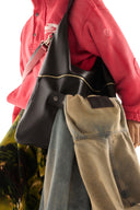 Giant Nomad 3-in-1 Leather Carry Bag — Black