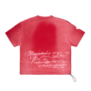 Shrapnel Boxy T-Shirt — Washed Red