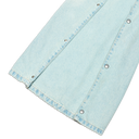 Swell Expandable Pleated Denim Pants — Bleached Blue