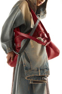 Giant Nomad 3-in-1 Leather Carry Bag — Red