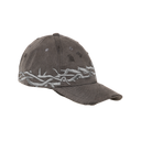 Thorns Cap — Washed Grey (White Embroidery)