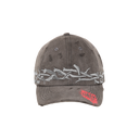 Thorns Cap — Washed Grey (White Embroidery)