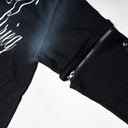 Deadletter Zip-Off Layered Longsleeve — Faded Black