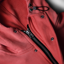 Drape Heavy Brushed Hooded Parka 600GSM — Red