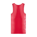 Scrawl Ribbed Tank Top — Red