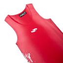 Scrawl Ribbed Tank Top — Red